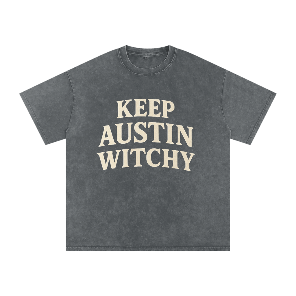 Keep Austin Witchy Oversized T-Shirt (Large Logo, Multiple Colors)