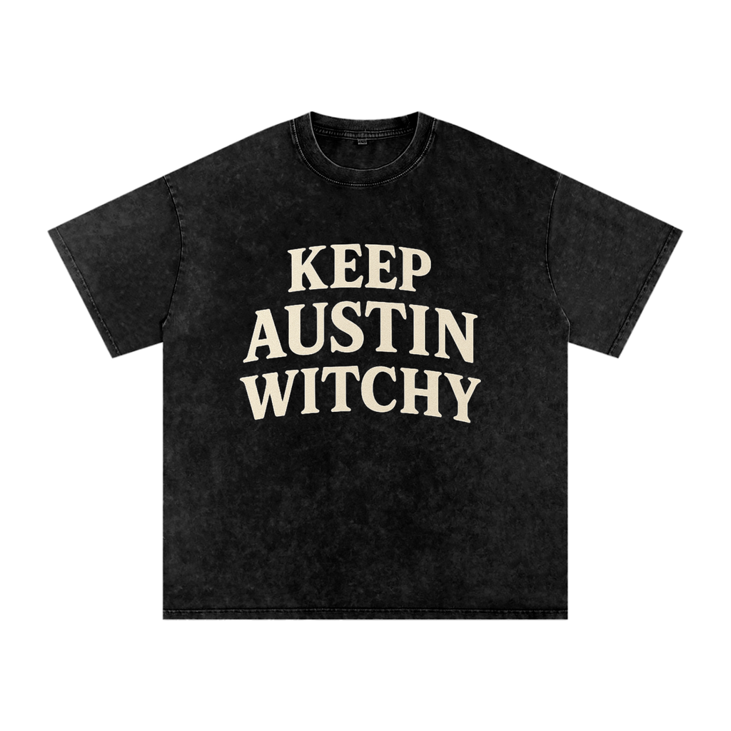Keep Austin Witchy Oversized T-Shirt (Large Logo, Multiple Colors)