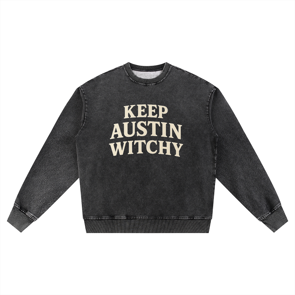 Keep Austin Witchy Oversized Crewneck (Large Logo)