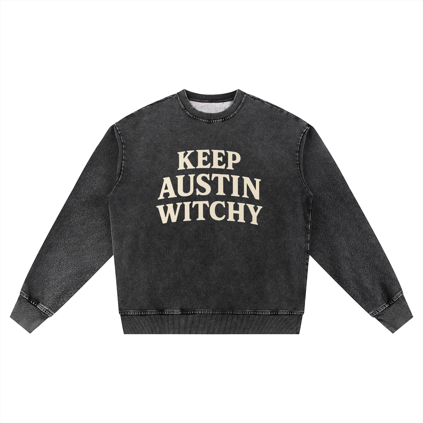 Keep Austin Witchy Oversized Crewneck (Large Logo)