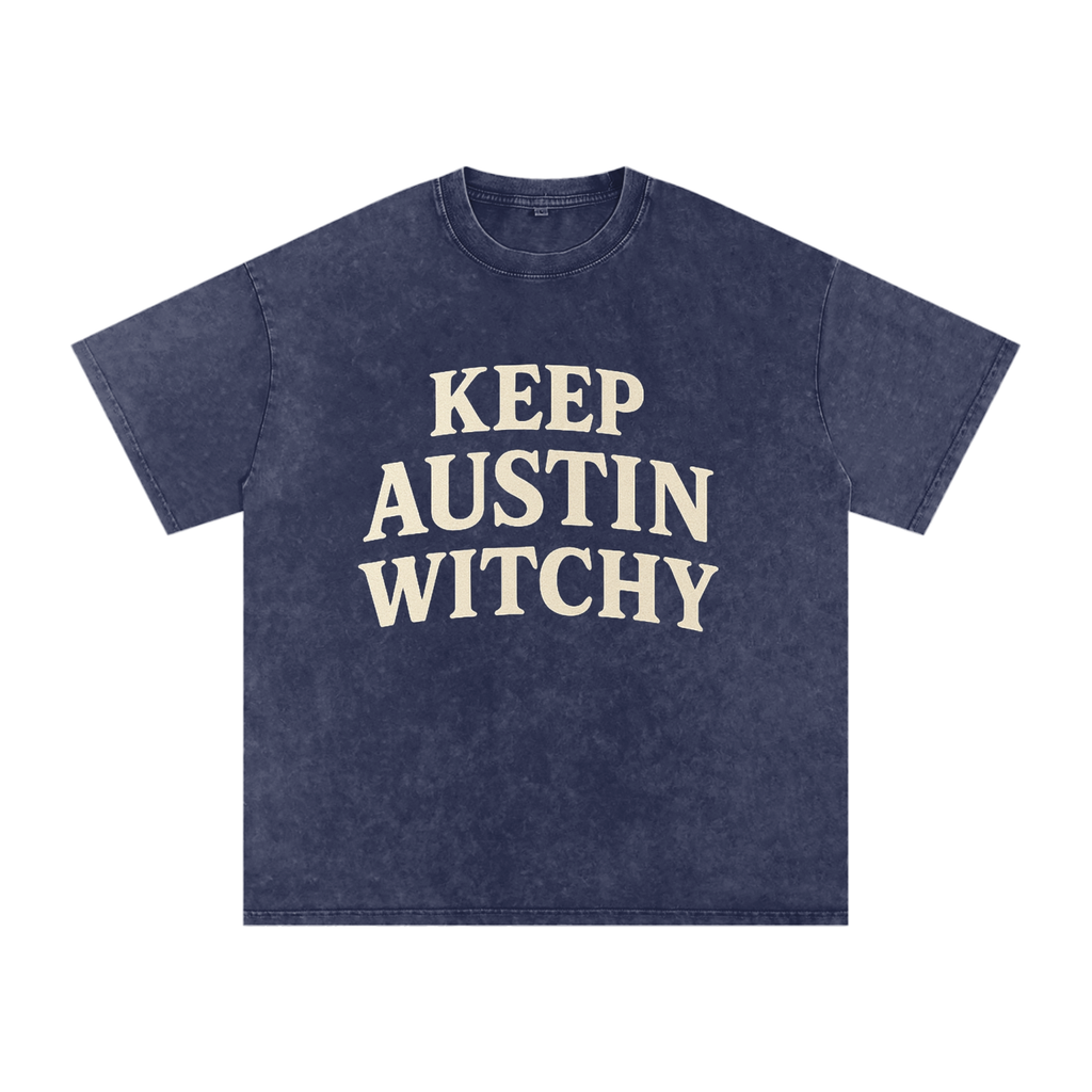 Keep Austin Witchy Oversized T-Shirt (Large Logo, Multiple Colors)