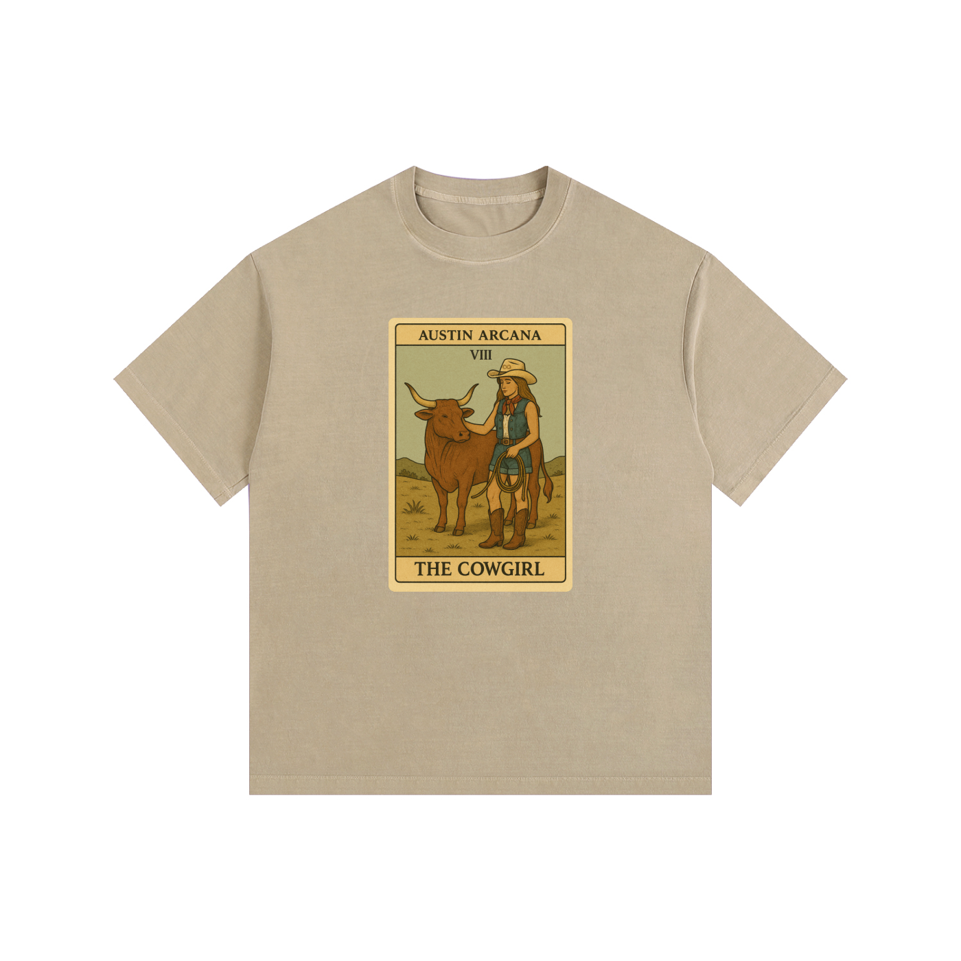 The Cowgirl - Washed Oversized Cotton T-Shirt