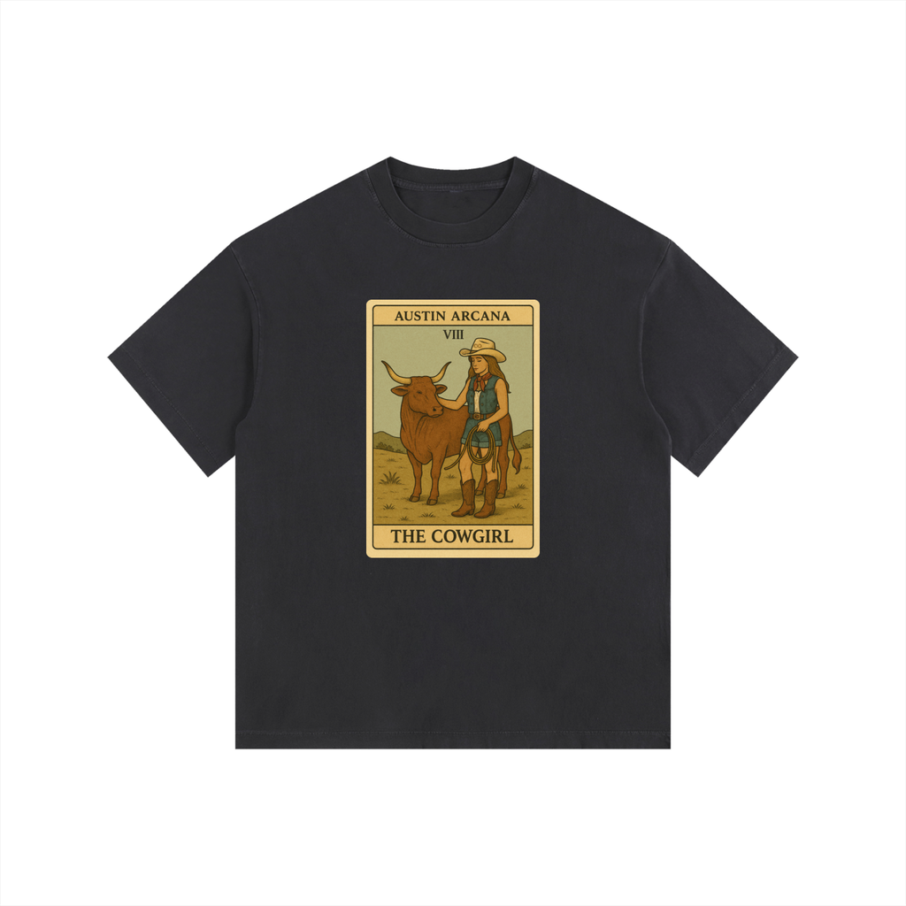 The Cowgirl - Washed Oversized Cotton T-Shirt