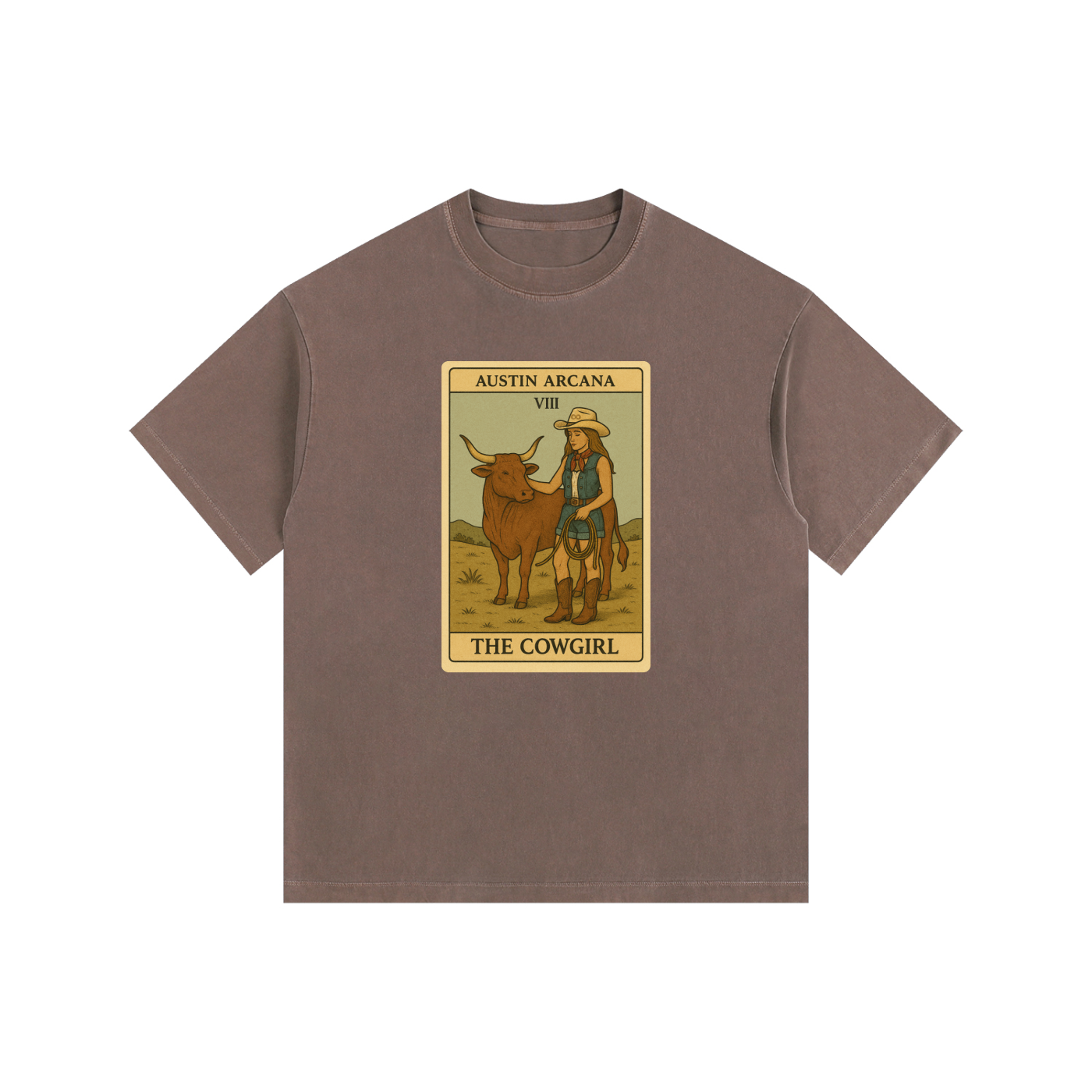 The Cowgirl - Washed Oversized Cotton T-Shirt